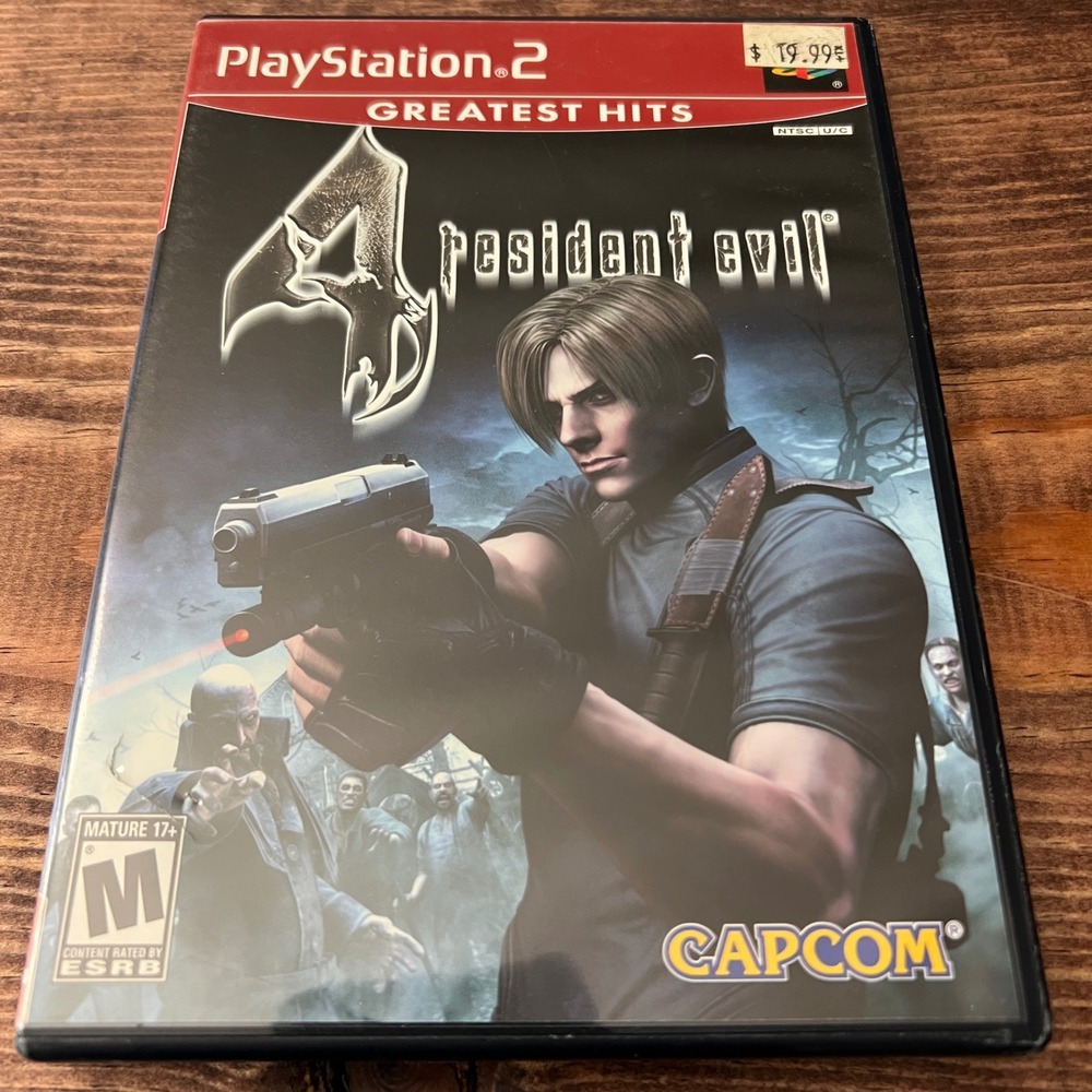 Resident Evil 4 PS2 PlayStation 2 Greatest Hits Capcom SLUS-21134GH Complete